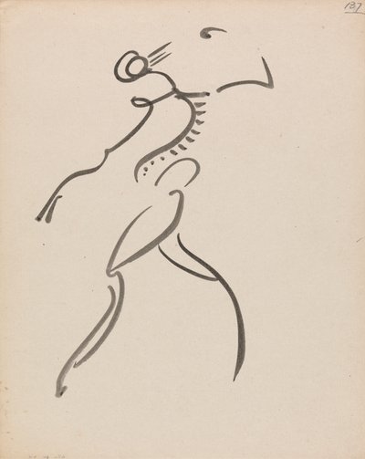 Dans Eden Figür, Profilde by Henri Gaudier-Brzeska