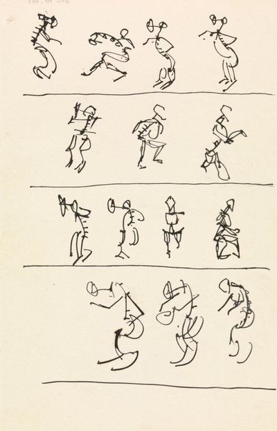 Dans Eden On Dört Figürün Dört Kaydı by Henri Gaudier Brzeska