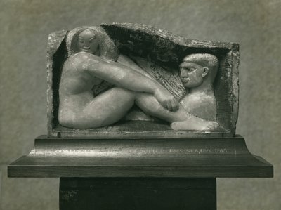 Odalısque (Erkek ve Kadın) 1912-13 (kaymaktaşı) by Henri Gaudier-Brzeska
