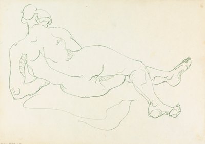 Uzanan Kadın Figürü by Henri Gaudier-Brzeska