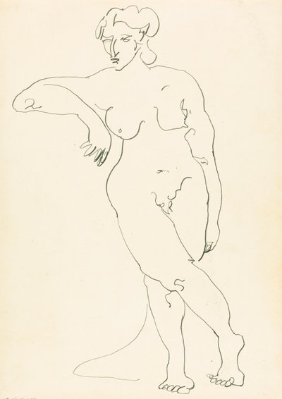 Ayakta Kadın Figürü by Henri Gaudier Brzeska