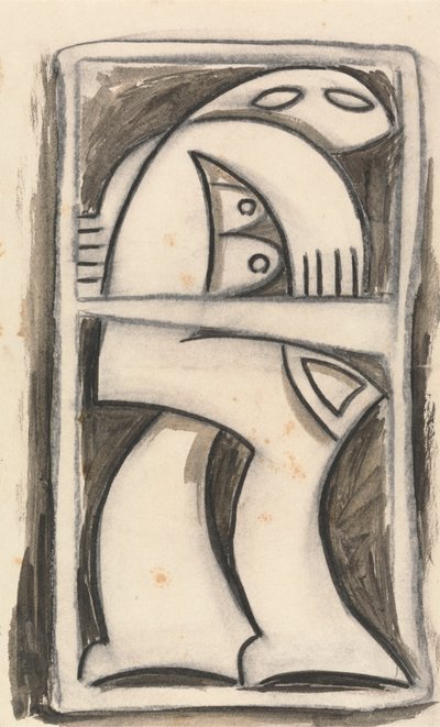 Ayakta Kadın Figürü by Henri Gaudier Brzeska