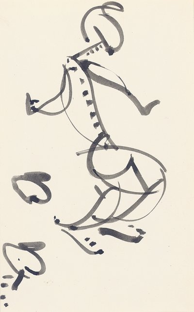"Kırmızı Taş Dansçısı" Çalışması, 1914 by Henri Gaudier-Brzeska