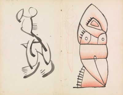 Figürlü Heykel Çalışması, Çömelmiş Figür by Henri Gaudier Brzeska