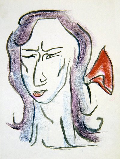 Oxford ve Asquith Kontesi by Henri Gaudier Brzeska