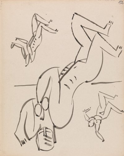 Bir Kadın Figürü İçin Üç Çalışma by Henri Gaudier Brzeska