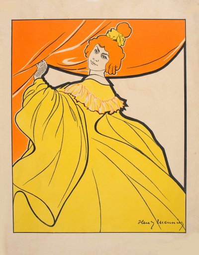 Odette Dulac, c. 1900. by Henri Georges Meunier