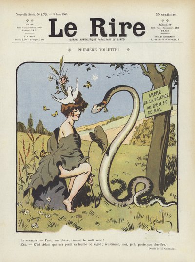 Le Rire (renkli taş) için çizim by Henri Gerbault