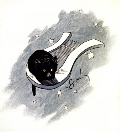 Le Chat Noir, Paris kabaresi, 1900 dolayları (resim) by Henri Gerbault