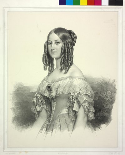 Saxe-Coburg-Gotha Prensesi Victoria by Henri Grevedon