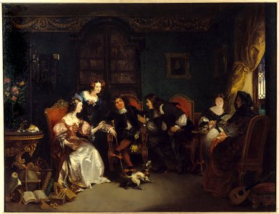 Trissotin ve Vadius anlaşmazlığı. Moliere