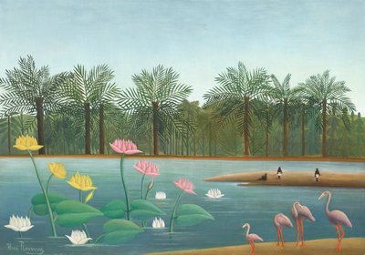Flamingolar by Henri J.F. (1844 1910) Rousseau