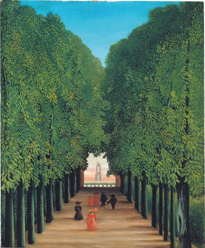 The Avenue in the Park at Saint Cloud, 1908 dolayları (tuval üzerine yağlı boya) by Henri Rousseau