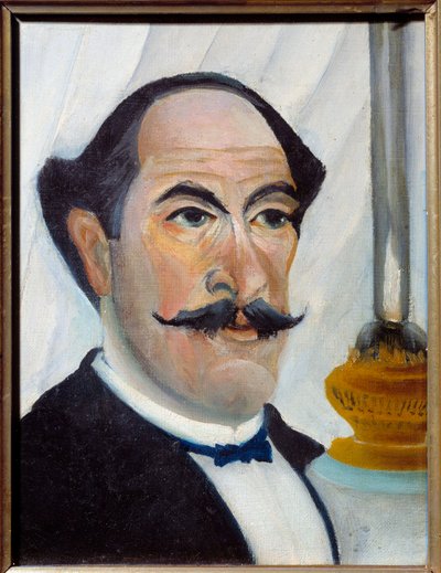 Lambalı Otoportre Boyama Henri Rousseau dit Le Douanier Rousseau tarafından by Henri J.F. Rousseau