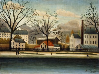 banliyöler; Banlieue, c.1896 by Henri J.F. Rousseau