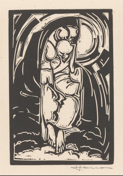 Çenesini tutan şekil by Henri Jonas (signed by artist)