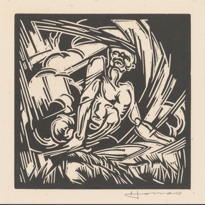 rüzgarın kişileştirilmesi by Henri Jonas (signed by artist)