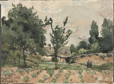 Çiftlik Evi ile Manzara, 1892. by Henri Joseph Harpignies
