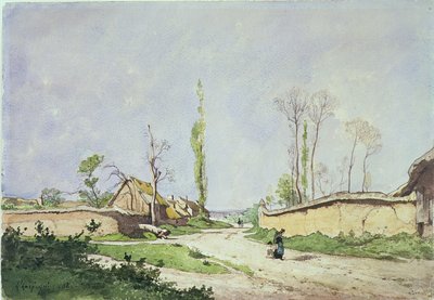 No.1534 Bir Köy Yolu, Öiseme, 1888 by Henri Joseph Harpignies