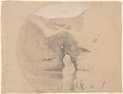 Sorrento, Kraliçe Joan Hamamları by Henri Joseph Harpignies