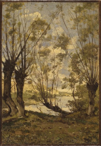 Loire Kıyısında Söğütler, 1893 by Henri Joseph Harpignies