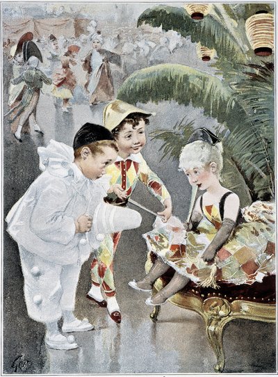 Çocuk kostümü veya maskeli balo - hasta. Geoffroy tarafından, “” Figaro Illustré””de, Mayıs 1901 by Henri Jules Jean Geoffroy