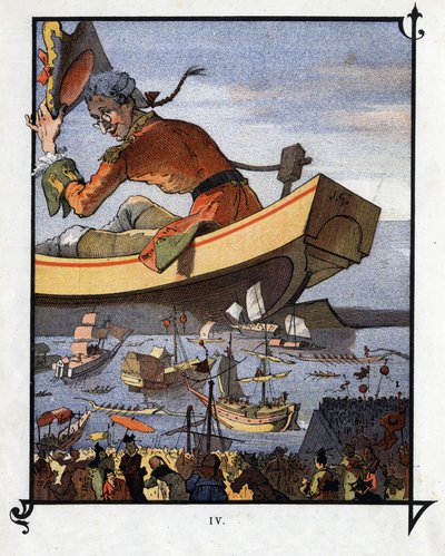 Lemuel Gulliver, Lilliputlulara veda etti. Jonathan Swift (1667-1745) tarafından “” Gulliver