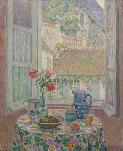 Avluya bakan masa, 1926 by Henri Le Sidaner