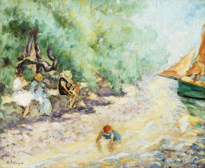 Nehir Kenarında Yıkananlar; Nehrin Kenarında Yıkananlar, by Henri Lebasque