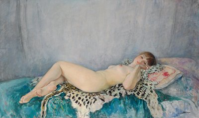 Leopar Derisinde Çıplak, Le Cannet, 1926 by Henri Lebasque
