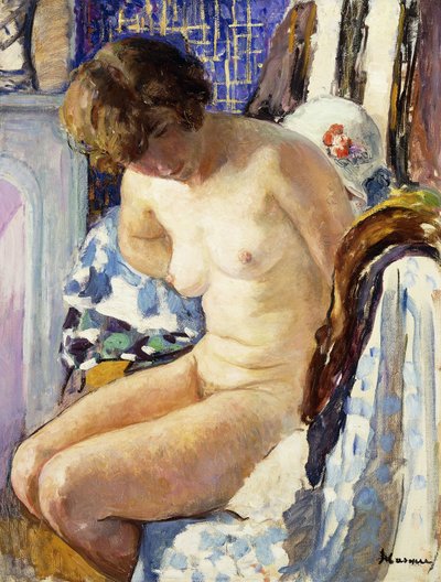 Oturan Çıplak; hayır Assise, by Henri Lebasque