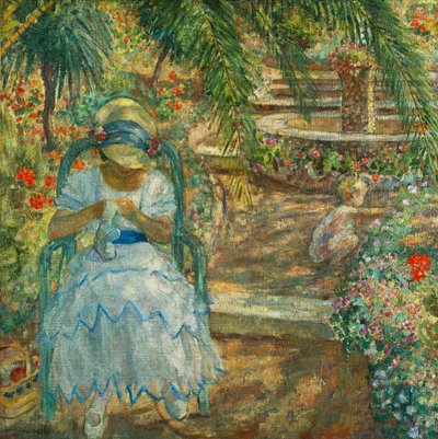 Palmiyelerin Altında; palmiye ağaçlarının altında, by Henri Lebasque