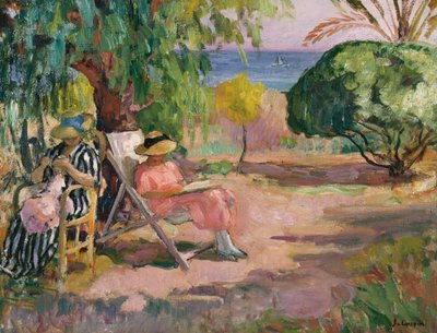 Kadın Dikişi (tuval üzerine yağlı boya) by Henri Lebasque