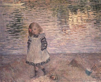 Sahilde Genç Kız by Henri Lebasque