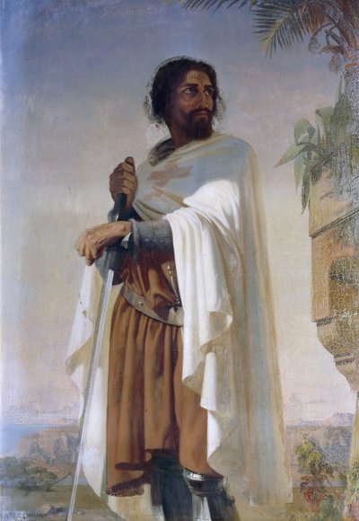 Hugues de Payens, Tapınak Şövalyelerinin Büyük Üstadı by Henri Lehmann