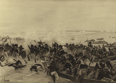 Battle of Aboukir, 1801 (gravure) by Henri Louis Dupray
