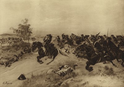 Battle of Blenheim, 1704 (gravure) by Henri Louis Dupray