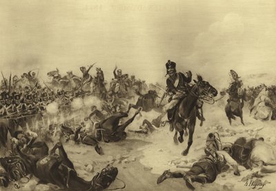 Fuentes de Onoro Savaşı, 1811 (gravür) by Henri Louis Dupray