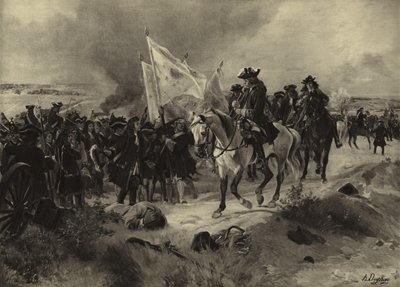 Battle of Ramillies, 1706 (gravure) by Henri Louis Dupray