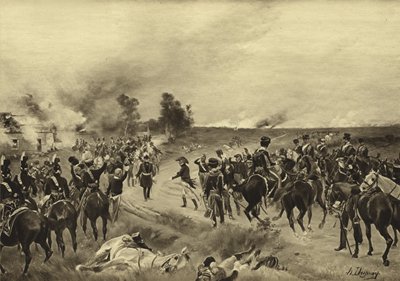Waterloo Savaşı, 1815 (gravür) by Henri Louis Dupray