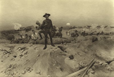 Mafeking Kuşatması, 1900 (gravür) by Henri Louis Dupray