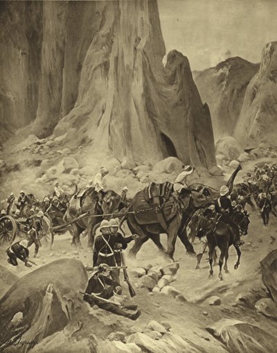 Habeş Savaşı, 1868 (gravür) by Henri Louis Dupray