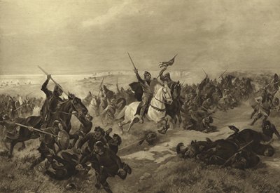 Hastings Savaşı, 1066 (gravür) by Henri Louis Dupray
