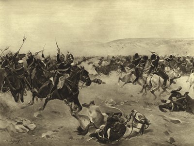 Ağır Tugay Hücumu, Balaclava Muharebesi, 1854 (gravür) by Henri Louis Dupray