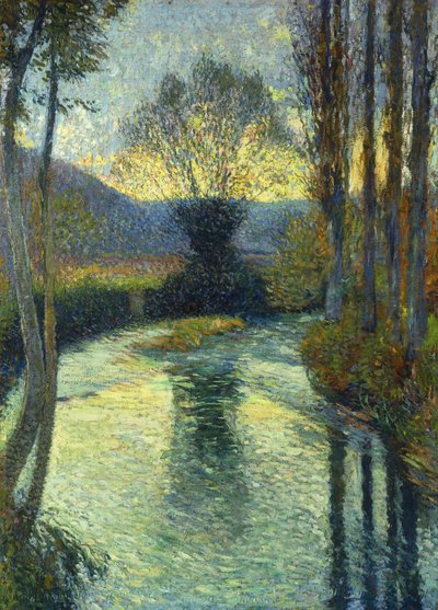 Nehrin bankaları; Nehir boyunca, by Henri Martin