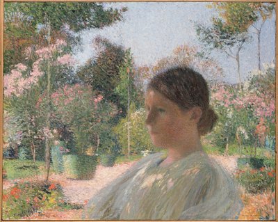 Bahçede, yaklaşık 1904. by Henri Martin