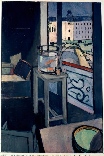 İç mekan, Japon balığı kasesi by Henri Matisse