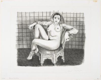 Genç Hindu-Seated Odalisque by Henri Matisse