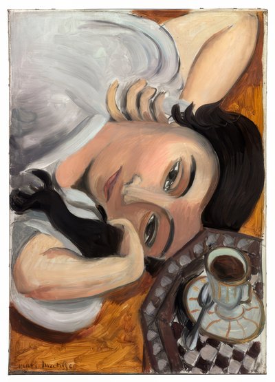 Laurette bir fincan kahve ile by Henri Matisse