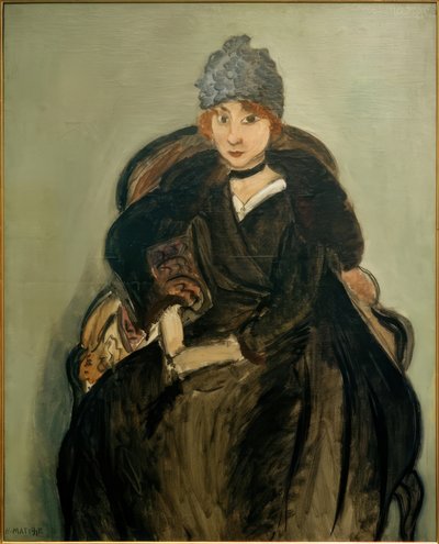 Mavi şapkalı Marguerite by Henri Matisse